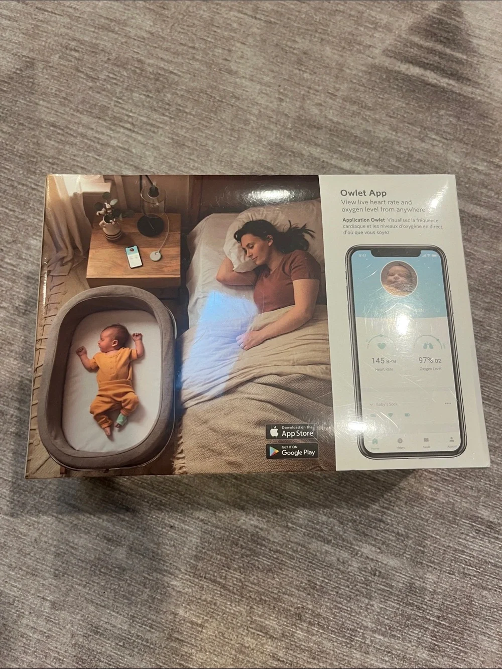 UNOPENED Owlet Smart Sock 3rd Generation Baby Monitor - Mint Green - Picture 4 of 6